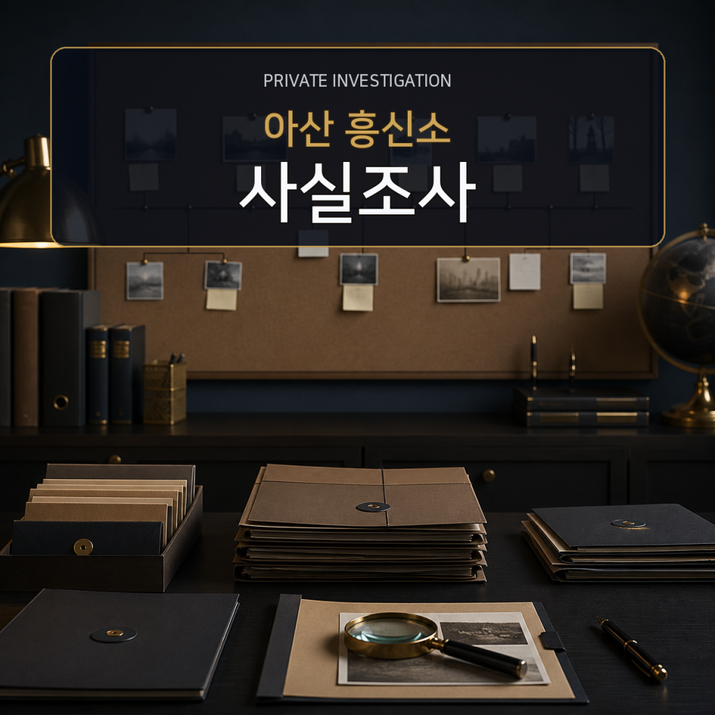 아산 사실관계 조사 전문 흥신소