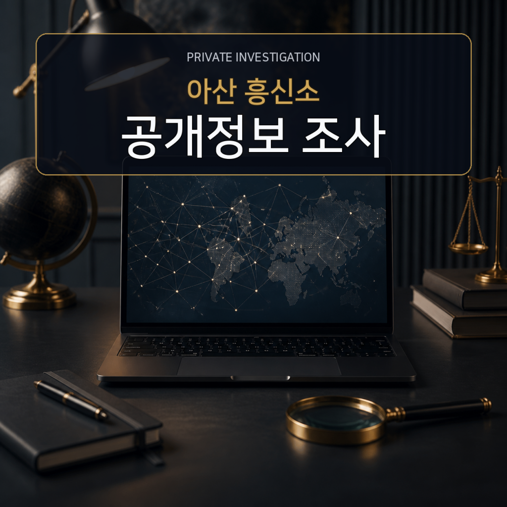 아산 디지털 공개정보 조사 전문 흥신소