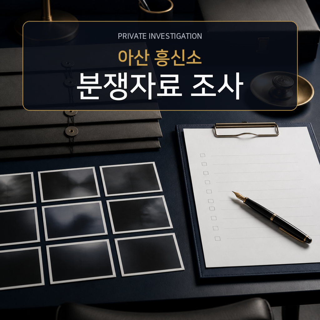 아산 분쟁자료 조사 전문 흥신소